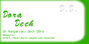 dora dech business card